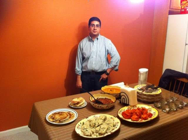 Chef Asif cooking in early days