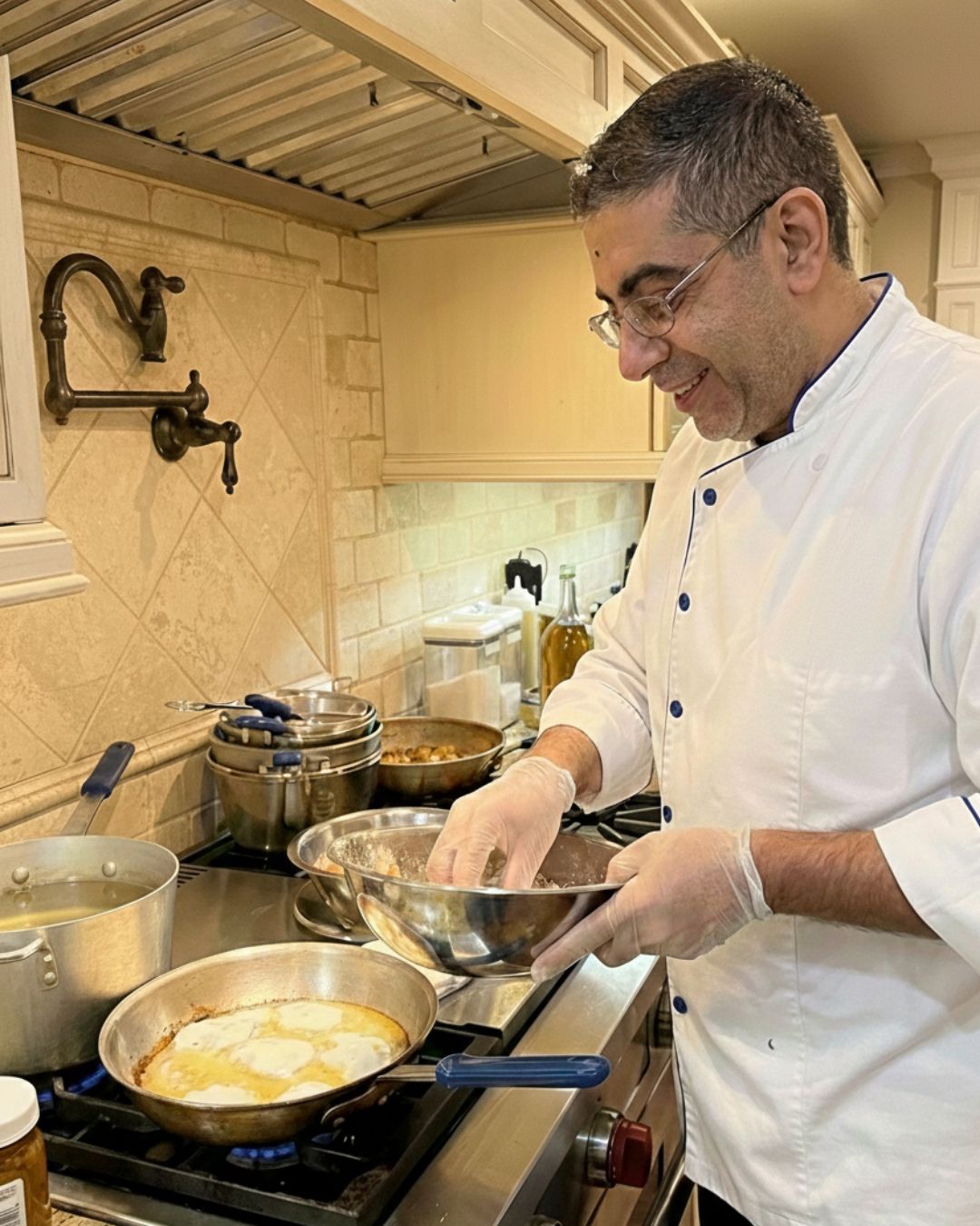 Chef Asif Ismail cooking